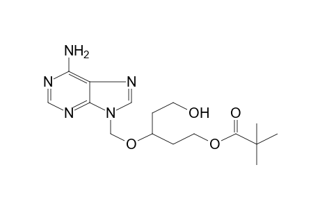 2,2-Dimethylpropionic acid, 3-(6-aminopurin-9-ylmethoxy)-5-hydroxypentyl ester