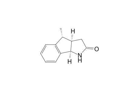 (3a.alpha.,4.alpha.,8b.alpha.)(+-)-3,3a,4,8b-Tetrahydro-4-methylindeno[1,2-b]pyrrol-2(1H)-one