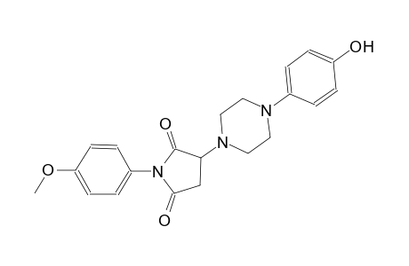 3-[4-(4-hydroxyphenyl)-1-piperazinyl]-1-(4-methoxyphenyl)-2,5-pyrrolidinedione