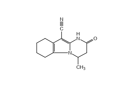 4-methyl-1,2,3,4,6,7,8,9-octahydro-2-oxopyrimido[1,2-a]indole-10-carbonitrile