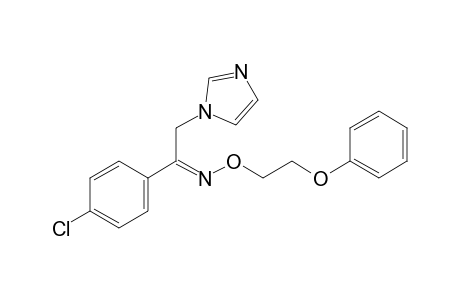 Ethanone, 1-(4-chlorophenyl)-2-(1H-imidazol-1-yl)-, O-(2-phenoxyethyl)oxime