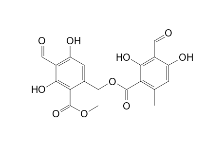 Benzoic acid, 3-formyl-2,4-dihydroxy-6-methyl-, [4-formyl-3,5-dihydroxy-2-(methoxycarbonyl)phenyl]methyl ester