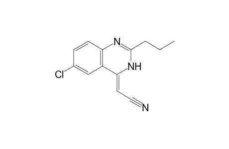 (Z)-2-[6-Chloro-2-propylquinazolin-4(3H)-ylidene]acetonitrile