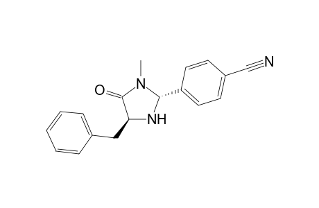 (2R,5S)-5-Benzyl-3-methyl-2-(4-cyanophenyl)imidazolidin-4-one