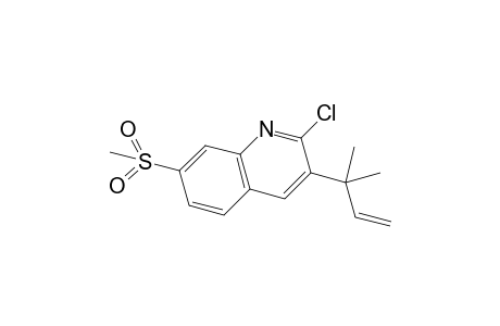 2-Chloro-3-(2-methylbut-3-en-2-yl)-7-(methylsulfonyl)quinoline