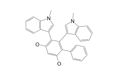 4-Phenyl-5,6-bis(1-methyl-1H-indol-3-yl)-1,3-benzenediol