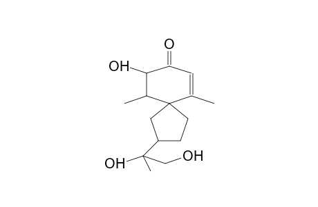 2-(1',2'-DIHYDROXY-1'-METHYLETHYL)-6,10-DIMETHYL-9-HYDROXYSPIRO-[4,5]-DEC-6-EN-8-ONE