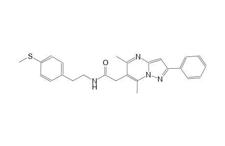 pyrazolo[1,5-a]pyrimidine-6-acetamide, 5,7-dimethyl-N-[2-[4-(methylthio)phenyl]ethyl]-2-phenyl-