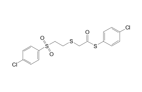 {{2-[(p-Chlorophenyl)sulfonyl]ethyl}thio}thioacetic acid, S-(p-chlorophenyl)ester