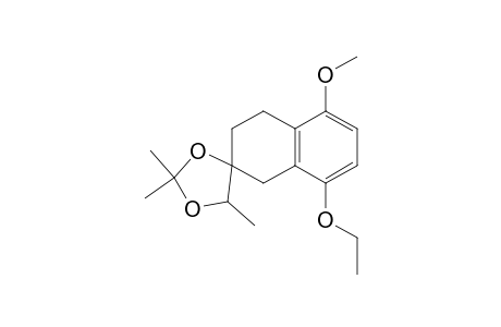 (+/-)-8'-ETHOXY-5'-METHOXY-2,2,5-TRIMETHYL-3',4'-DIHYDROSPIRO-[1,3-DIOXOLAN-4,2'(1'H)-NAPHTHALENE]