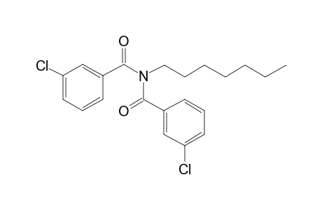 Benzamide, 3-chloro-N-(3-chlorobenzoyl)-N-heptyl-