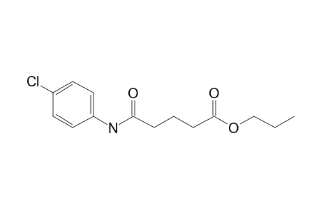 Glutaric acid, monoamide, N-(4-chlorophenyl)-, propyl ester