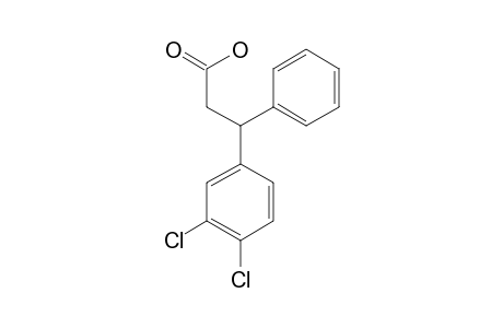 (+/-)-3-(3,4-dichlorophenyl)-3-phenylpropionic acid
