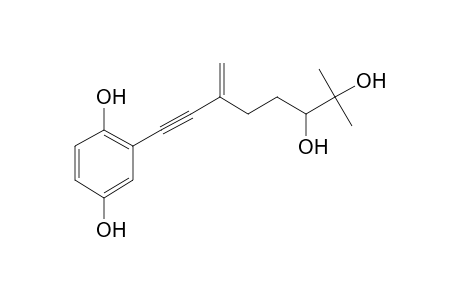 2-[3-(3,4-dihydroxy-4-methyl-pentyl)but-3-en-1-ynyl]hydroquinone