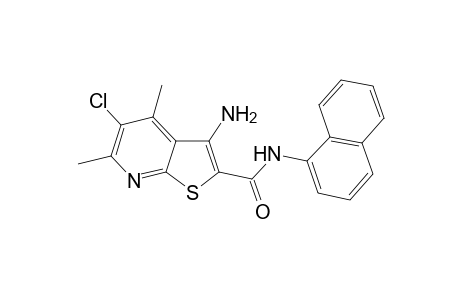 3-Amino-5-chloro-4,6-dimethyl-thieno[2,3-b]pyridine-2-carboxylic acid naphthalen-1-ylamide