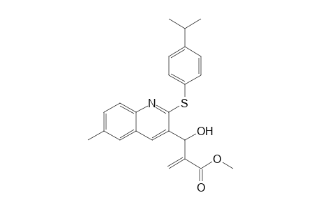 Methyl 2-(hydroxy(2-(4-isopropylphenylthio)-6-methylquinolin-3-yl)methyl)acrylate