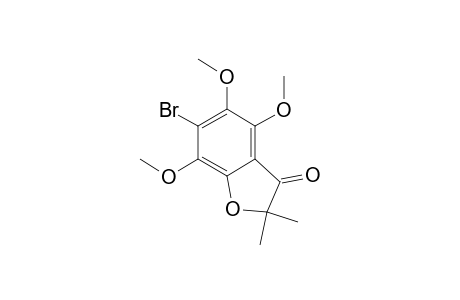 6-Bromo-4,5,7-trimethoxy-2,2-dimethyl-2,3-dihydrobenzofuran-3-one