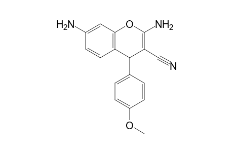 2,7-bis(azanyl)-4-(4-methoxyphenyl)-4H-chromene-3-carbonitrile