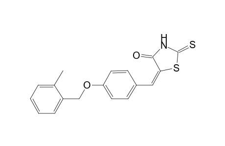 (5E)-5-{4-[(2-methylbenzyl)oxy]benzylidene}-2-thioxo-1,3-thiazolidin-4-one