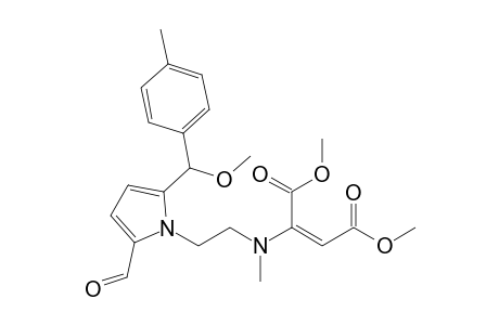 Dimethyl (2E)-2-[(2-{2-formyl-5-[methoxy(4-methylphenyl)methyl]-1H-pyrrol-1-yl}ethyl)(methyl)amino]but-2-enedioate