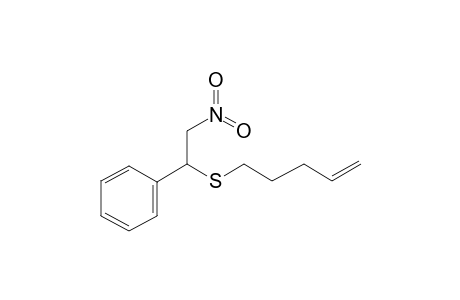 Benzene, [2-nitro-1-(4-pentenylthio)ethyl]-