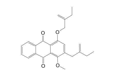 2-(2'-ETHYLPROP-2'-ENYL)-4-(2''-ETHYLPROP-2''-ETHYLOXY)-1-METHOXYANTHRAQUINONE