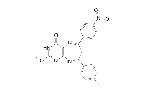 2,3,6,7-TETRAHYDRO-8-METHOXY-2-(4-METHYLPHENYL)-4-(4-NITROPHENYL)-1H-PYRIMIDO-[4,5-B]-[1,4]-DIAZEPIN-6-ONE