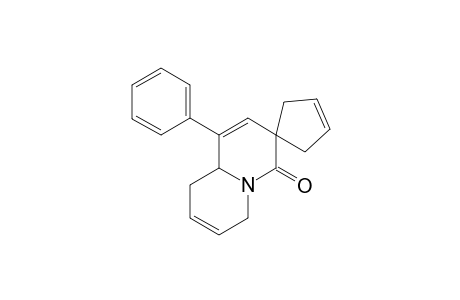 (+-)-1'-Phenyl-4',6',9',9a'-tetrahydrospiro(cyclopentane-1,3'-quinolizin)-3-en-4'-one