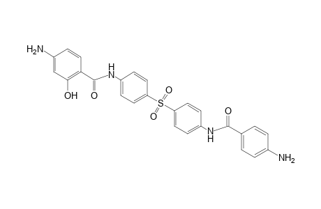 4-amino-4'-[4-(p-aminobenzamido)phenylsulfonyl]salicylanilide