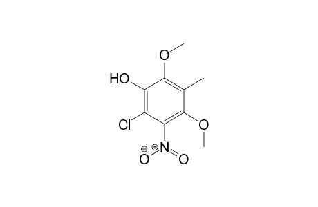 2-Chloro-4,6-dimethoxy-5-methyl-3-nitrophenol