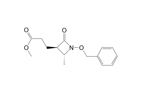 3-Azetidinepropanoic acid, 2-methyl-4-oxo-1-(phenylmethoxy)-, methyl ester, (2R-trans)-