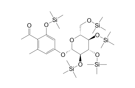 1-[2-Hydroxy-6-methyl-4-[(2S,3R,4S,5S,6R)-3,4,5-trihydroxy-6-(hydroxymethyl)oxan-2-yl]oxyphenyl]ethanone, 5tms