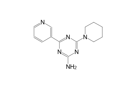 4-(1-piperidinyl)-6-(3-pyridinyl)-1,3,5-triazin-2-amine