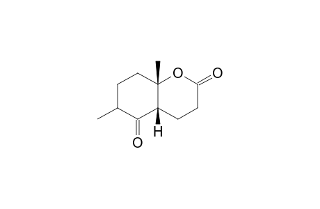 (4aS*,8aS*)-6,8a-Dimethyl-hexahydro-2H-chromene-2,5(3H)-dione