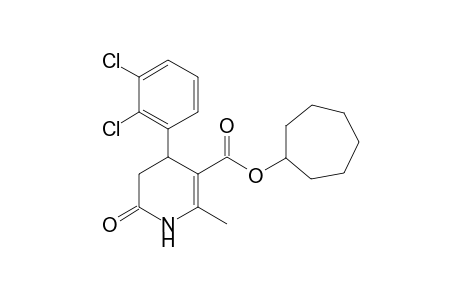 Cycloheptyl 4-(2,3-dichlorophenyl)-2-methyl-6-oxo-1,4,5,6-tetrahydro-3-pyridinecarboxylate