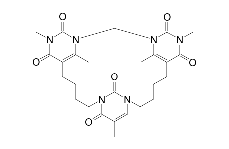8,14,23,26,27-Pentamethyl-1,6,8,14,16,21-hexaazatetracyclo[19.3.1.1(6,12).1(12,16)]heptacosa-10(26),12(27),23(24)-trien-7,9,13,15,22,25-hexaone