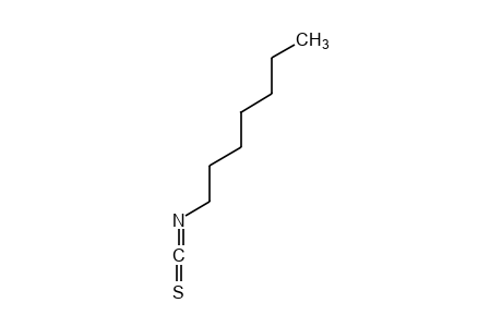 Isothiocyanic acid, heptyl ester