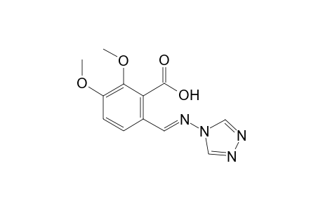 2,3-Dimethoxy-6-[(E)-(4H-1,2,4-triazol-4-ylimino)methyl]benzoic acid