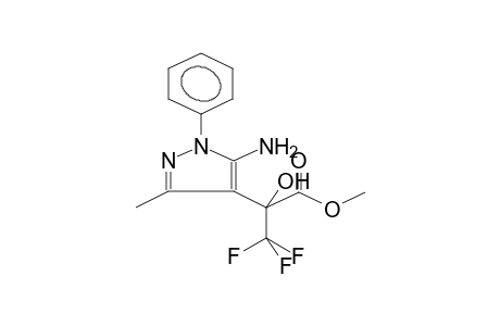 methyl 2-(5-amino-3-methyl-1-phenyl-1H-pyrazol-4-yl)-3,3,3-trifluoro-2-hydroxypropanoate