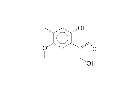 Z-3-CHLORO-2-(2-HYDROXY-4-METHYL-5-METHOXYPHENYL)-PROP-2-EN-1-OL