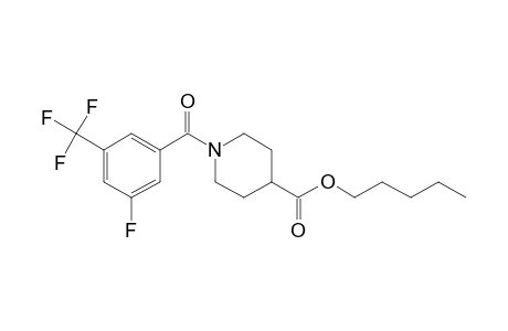 Isonipecotic acid, N-(3-fluoro-5-trifluoromethylbenzoyl)-, pentyl ester