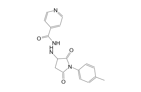 N'-[1-(4-methylphenyl)-2,5-dioxo-3-pyrrolidinyl]isonicotinohydrazide