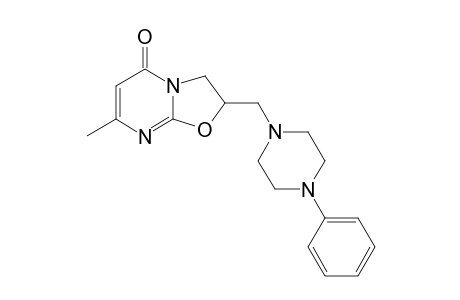 2-(1-PHENYL-4-PIPERAZINYL)-METHYL-5-METHYL-2,3-DIHYDRO-5H-OXAZOLO-[3,2-A]-PYRIMIDIN-5-ONE