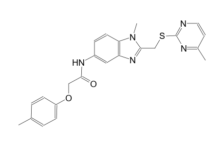 acetamide, N-[1-methyl-2-[[(4-methyl-2-pyrimidinyl)thio]methyl]-1H-benzimidazol-5-yl]-2-(4-methylphenoxy)-