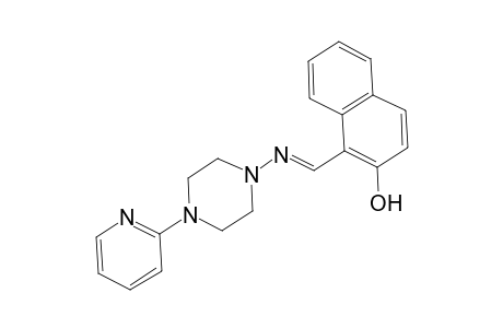 2-naphthalenol, 1-[(E)-[[4-(2-pyridinyl)-1-piperazinyl]imino]methyl]-