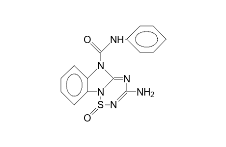 3-AMINO-5-[N-PHENYLAMINOCARBONYL]-1-LAMBDA(4),2,4,6-THIATRIAZINO-[2,3-A]-BENZIMIDAZOL-1-OXIDE