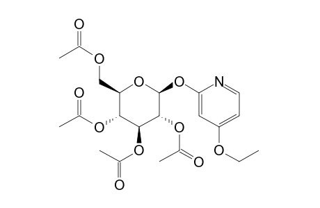 4-ethoxy-2-(beta-D-glucopyranosyloxy)pyridine, tetraacetate (ester)