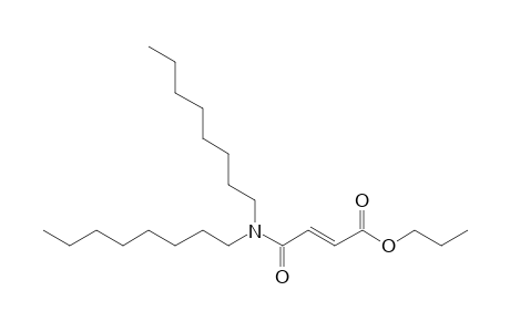 Fumaric acid, monoamide, N,N-dioctyl-, propyl ester