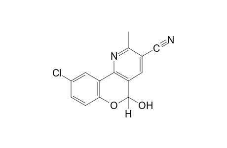 9-chloro-5-hydroxy-2-methyl-5H-[1]benzopyrano[4,3-b]pyridine-3-carbonitrile