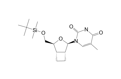 (1'R,2'R,4'S,5'S)-1-(4-TERT.-BUTYLDIMETHYLSILYLOXYMETHYL-3-OXABICYCLO-[3.2.0]-HEPT-2-YL)-THYMINE